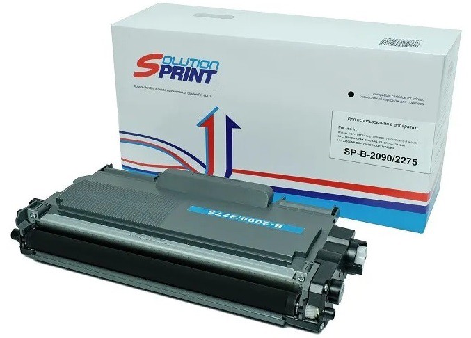 Лазерный картридж Solution Print SP-B-TN-2090/2275 для принтеров Brother DCP-7057R/ DCP-7060DR/ HL-2250DNR/ MFC-7360NR/ MFC-7860DWR, черный, 2600 стр.