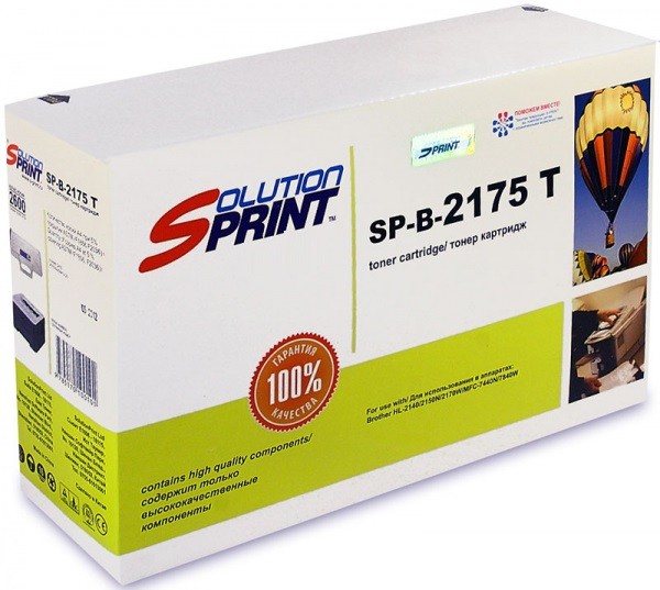 Лазерный картридж Solution Print SP-B-TN-2135/2175 для принтеров Brother DCP-7030R/ DCP-7032R/ DCP-7040R/ MFC-7440NR/ MFC-7840WR, черный, 2600 стр.