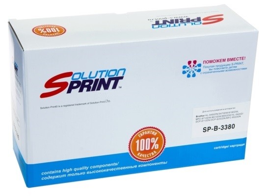 Лазерный картридж Solution Print SP-B-TN-3390 для принтеров Brother DCP-8250DN/ HL-5440D/ MFC-8710DN/ MFC-8910DN/ MFC-8950DW, черный, 12000 стр.
