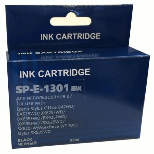 Струйный картридж Solution Print SP-E-1301iBk C13T13014010/ C13T13014012 для принтеров Epson Stylus SX525WD/ WF-7015/ WF-7515, черный, 945 стр.