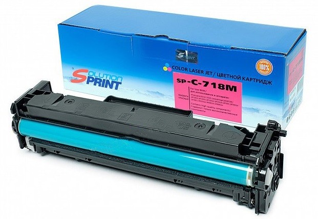 Лазерный картридж Solution Print SP-C-718M для принтеров Canon i-SENSYS LBP7200Cdn/ LBP7210Cdn/ MF724Cdw/ MF728Cdw/ MF729Cx, пурпурный, 2900 стр.