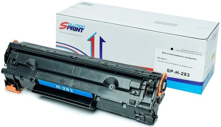 Лазерный картридж Solution Print SP-H-283 (83A) для принтеров HP LaserJet Pro M125rnw/ M127fn/ M225rdn, Canon i-SENSYS MF211/ MF212/ MF231, черный, 1500 стр.