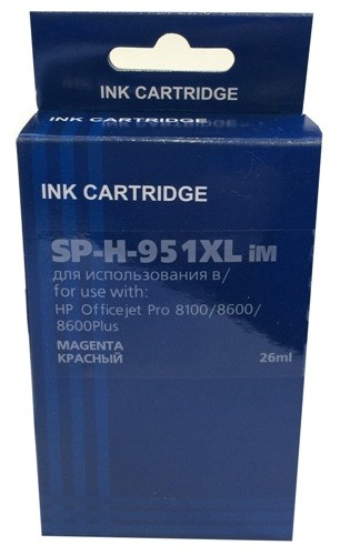 Струйный картридж Solution Print SP-H-951XL iM CN047AE для принтеров HP OfficeJet Pro 251dw/ 276dw/ 8100/ 8600/ 8600/ 8610/ 8620, пурпурный, 1500 стр.