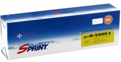Лазерный картридж Solution Print SP-O-5600 Y 43381921 для принтеров Oki C5600 / C5600dn/ C5600n / C5700/ C5700dn/ C5700n, желтый, 2000 стр.